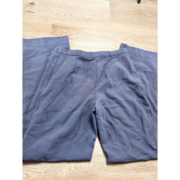 Armani Collezioni High Rise Blue Lightweight Trousers 4 Womens Italian - Picture 3 of 11